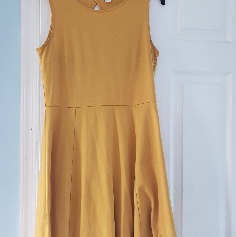 Yellow Skater Dress